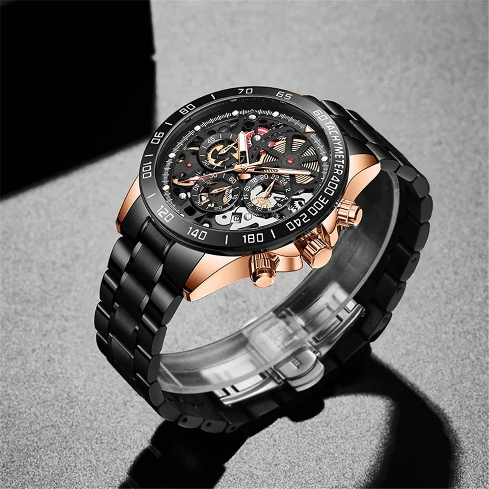 WISHDOIT orologio al quarzo sportivo Casual da uomo orologio da uomo di marca di lusso superiore cronografo luminoso impermeabile orologio da polso