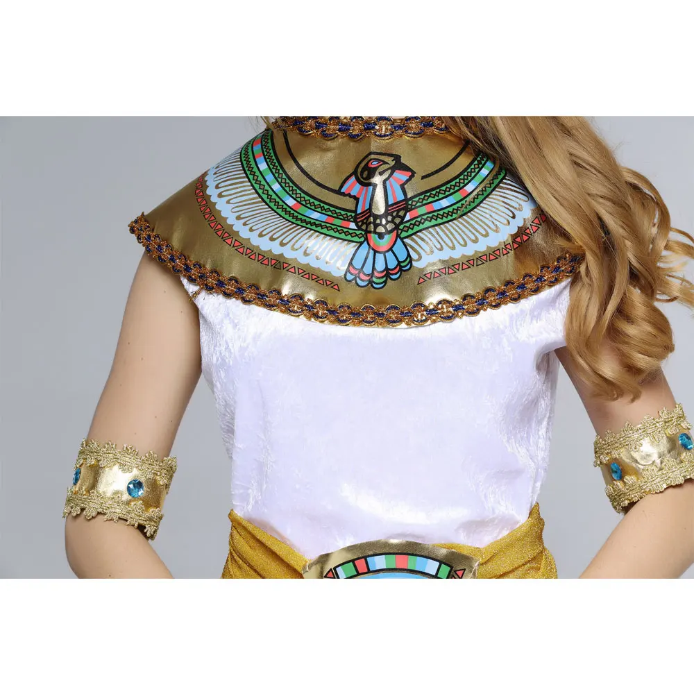 Umorden Adult Kids Egypt Nile Pharaoh Cleopatra Costume for Women Men Boys Girls Family Halloween New Year Party Fancy Dress