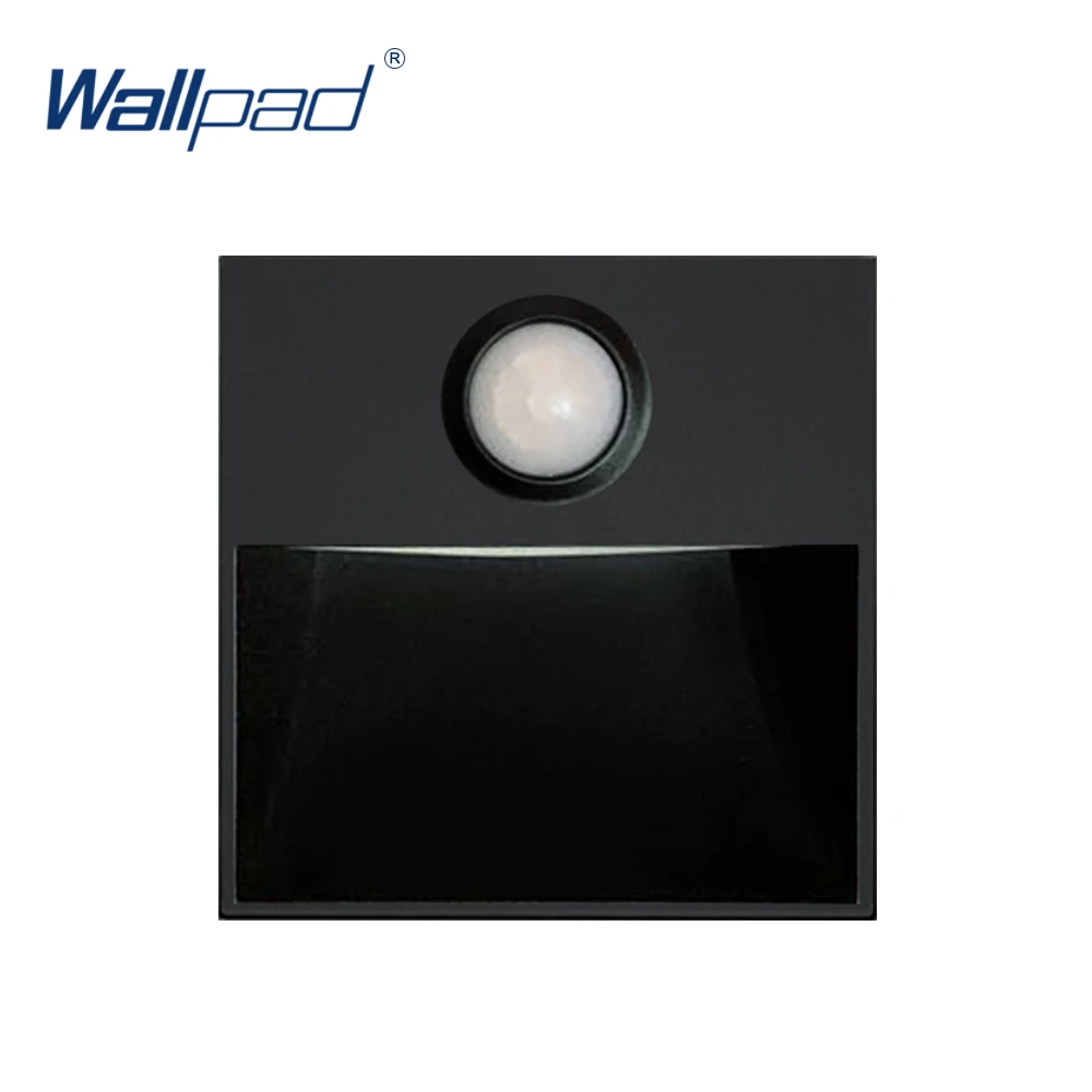 Motion Sensor Footlight Corridor Stair Switch Function Key For Wall White And Black Plastic Module Only Wallpad