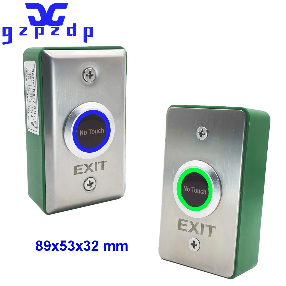 

DC12V 24V Surface Install Contactless Access Control Door Lock Release Switch Infrared No Touch Exit Button