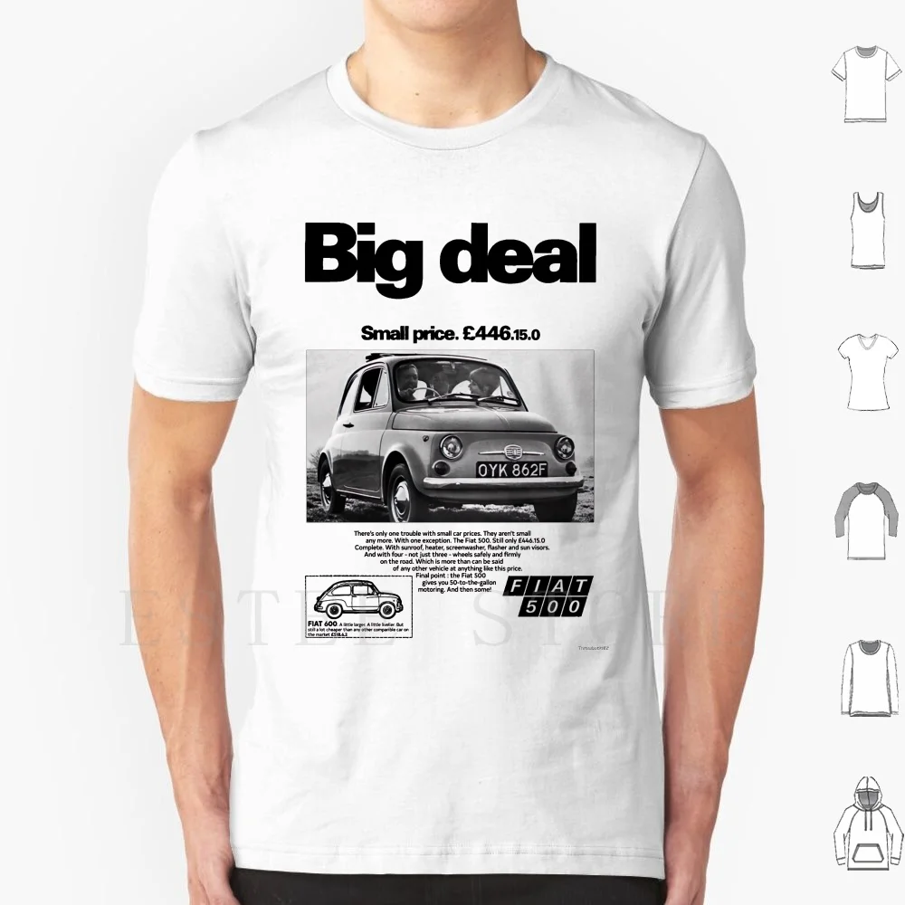 500 T Shirt Men Cotton 6xl 126 500 Nuevo Mini 2cv Microcar Small Car Cars Runabout Italy Italian 1950s 1960s 1970s