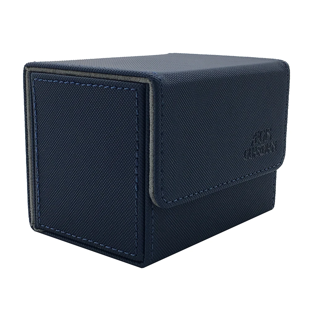 AEGIS GUARDIAN Side-Loading Card Box Deck Case for Mtg  Yugioh Card Binder Holder: Blue 80+