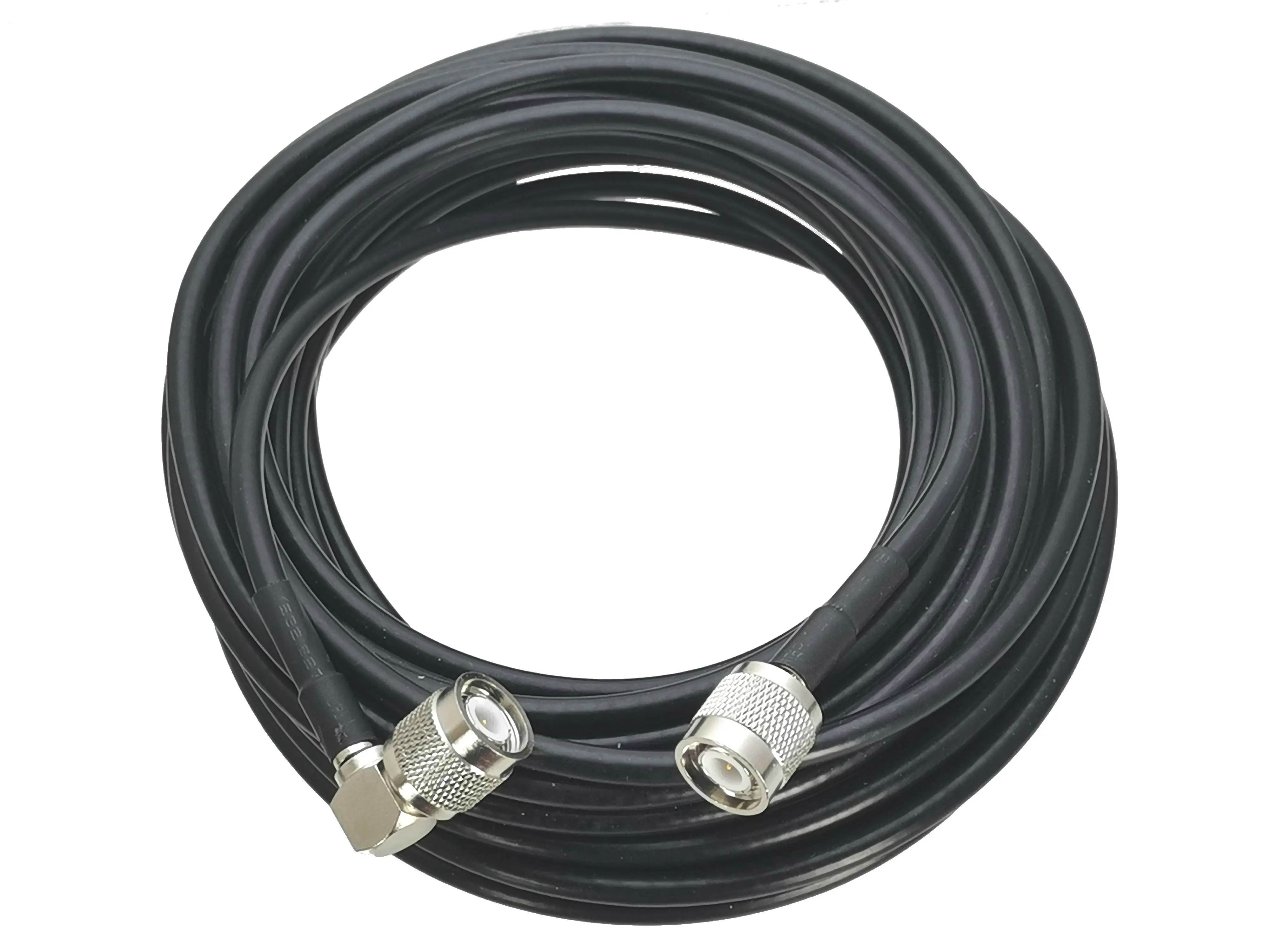 RG58 TNC wtyk męski na TNC wtyk męski złącze kątowe RF kabel pigtailowy 6 cali ~ 20M