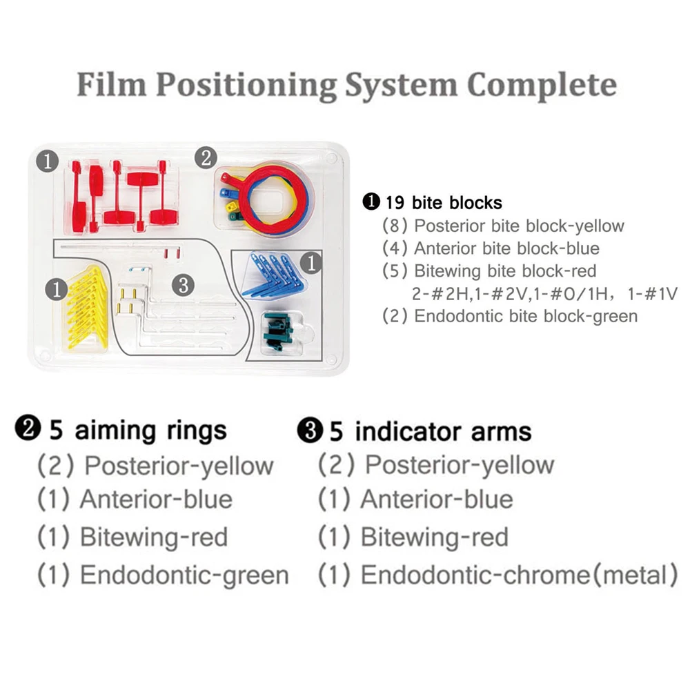 Dental Supplies Xray Positioner Digital Sensor Holder Locator Kit Set Film Positioning System Complete Dentistry Equipment Tools