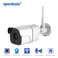 Two-Way Audio Wifi IP Cam Outdoor Wireless Onvif Night Vision CCTV Bullet Security Camera TF Card Slot APP CamHi Optional 5MP