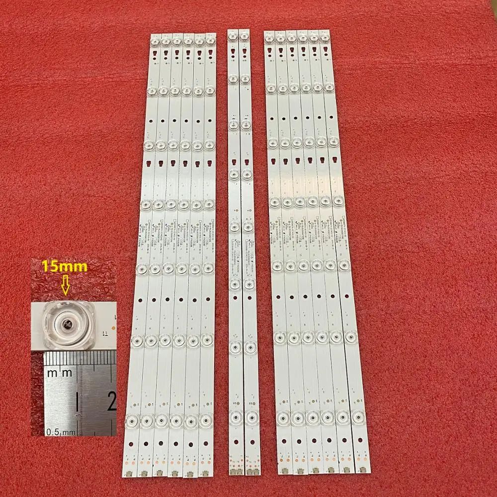 14 sztuk/zestaw listwa oświetleniowa LED dla MHDV5533-U4 JVC LT-55C550 LED55D08B-ZC14CG-02 LED55D07A-ZC14CG-02 30355008225   LED55D8 LED55D7