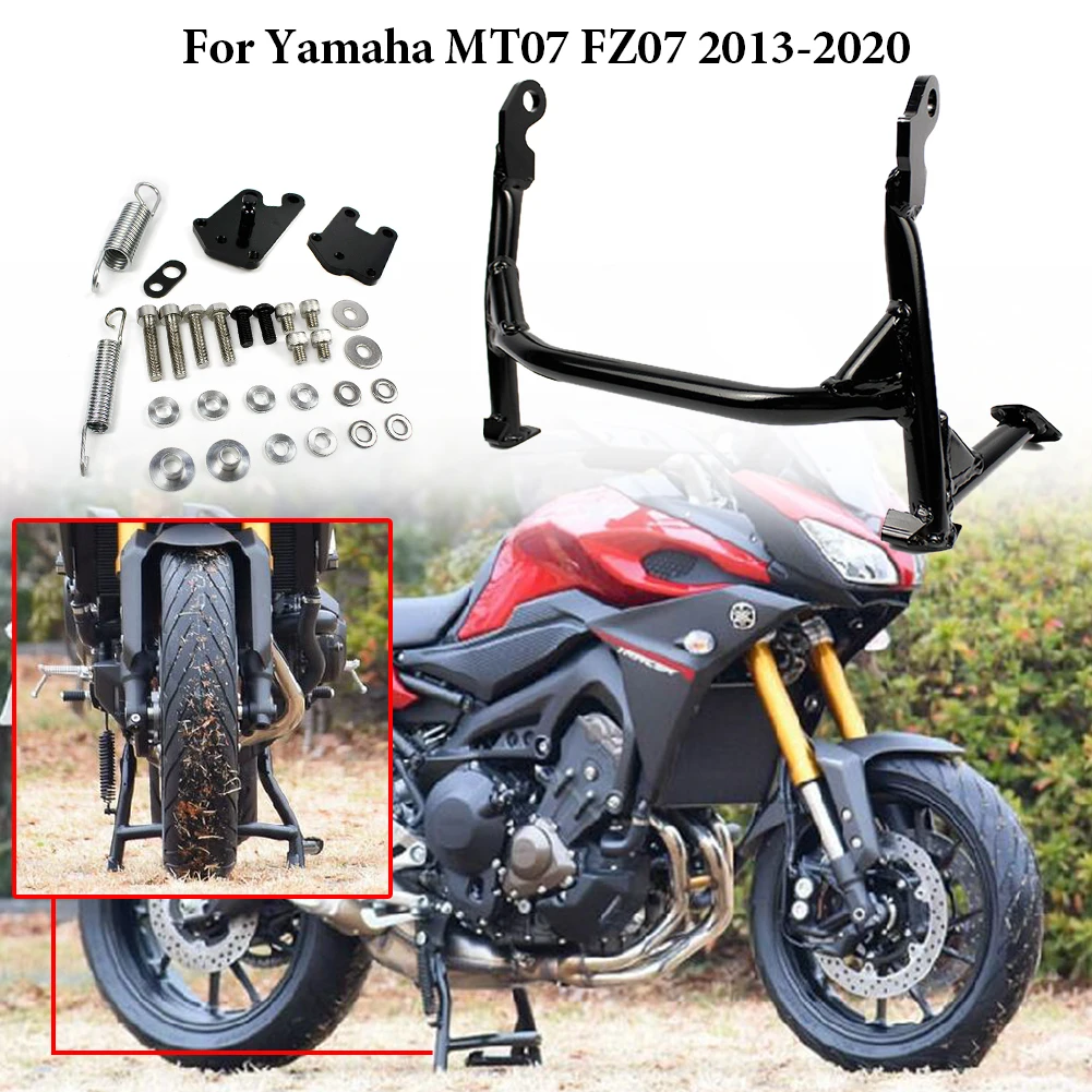 For MT07 Center Stand Motorcycle Kickstand Central Parking Stand Support For Yamaha FZ-07 MT-07 FZ MT 07 Tracer 700 2013-2020