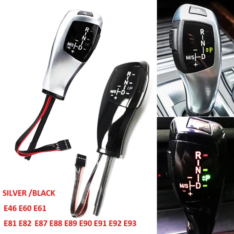 Modified Led Gear Shift Knob Shifter Lever for BMW E46 E60 E61 E81 E82 E87 E88 E89 E90 E91 E92 E93