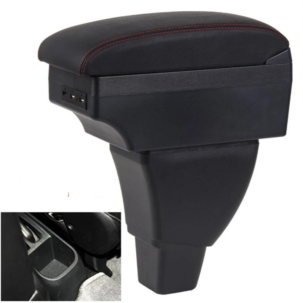 For Toyota IST Armrest Box Arm Elbow Rest Car Center Console Storage Case Modification Accessories with Cup Holder USB Port