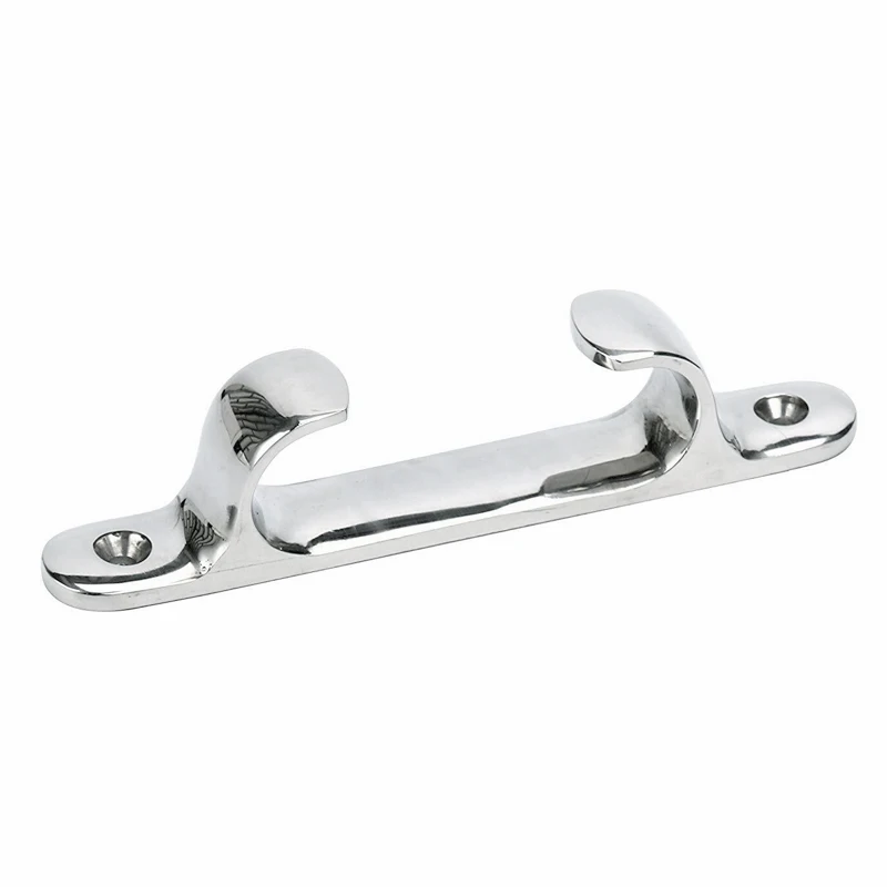 Boat Marine Stainless Steel Bollard 4inch/100mm Cleat Straight Fairlead Bow Chock for Hardware Accessories