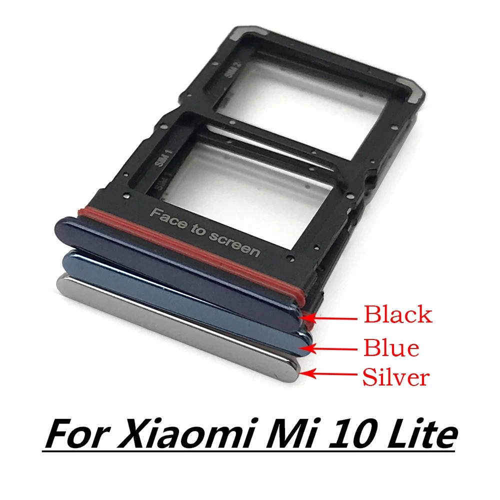 New For Xiaomi Redmi K20 K20 Pro For Xiaomi Mi 9T SIM Card Tray Slot Holder For Xiaomi Mi 10 Mi10 Pro 10T Lite Poco X3