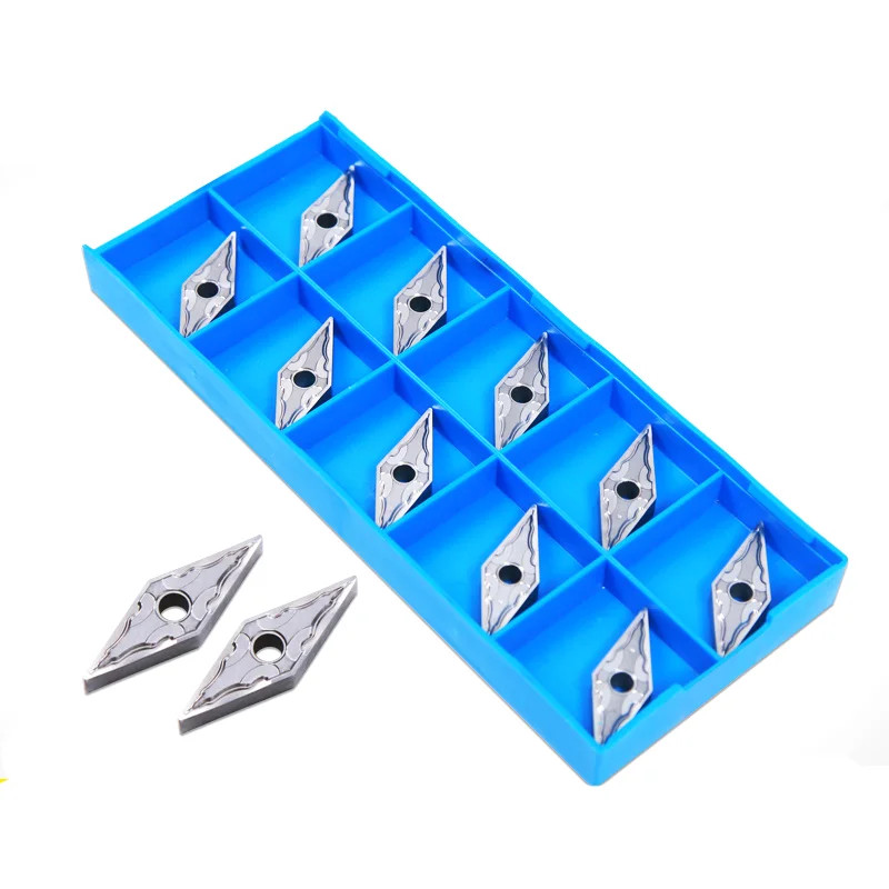 10pcs VNMG160402 VNMG160404 VNMG160408 HA H01 original Carbide Inserts CNC Lathe Cutter Aluminum Copper Machine cutting Tool