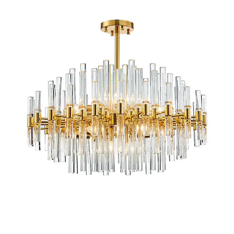 

Nordic Crystal LED Chandelier Simple Restaurant Light Living Room Chandeliers Creative Chandelier Lamp AC85-265V E14 Luster