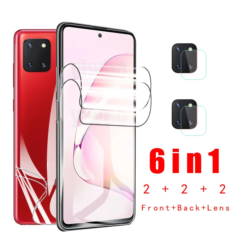

Lens glass For Samsung S10 Lite Hydrogel Film Sumsung Galaxy Note 10 Lite camera screen protector protective samsun S20 FE light