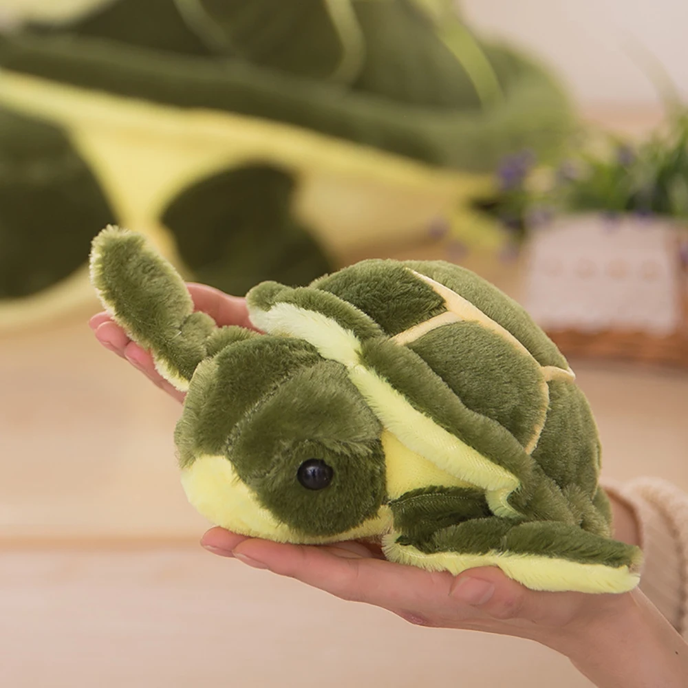 Peluche de tortue mignonne de 23cm, Animal en peluche pour enfant garçon et fille, cadeau d'anniversaire ou de noël, décoration de la maison, WJ273