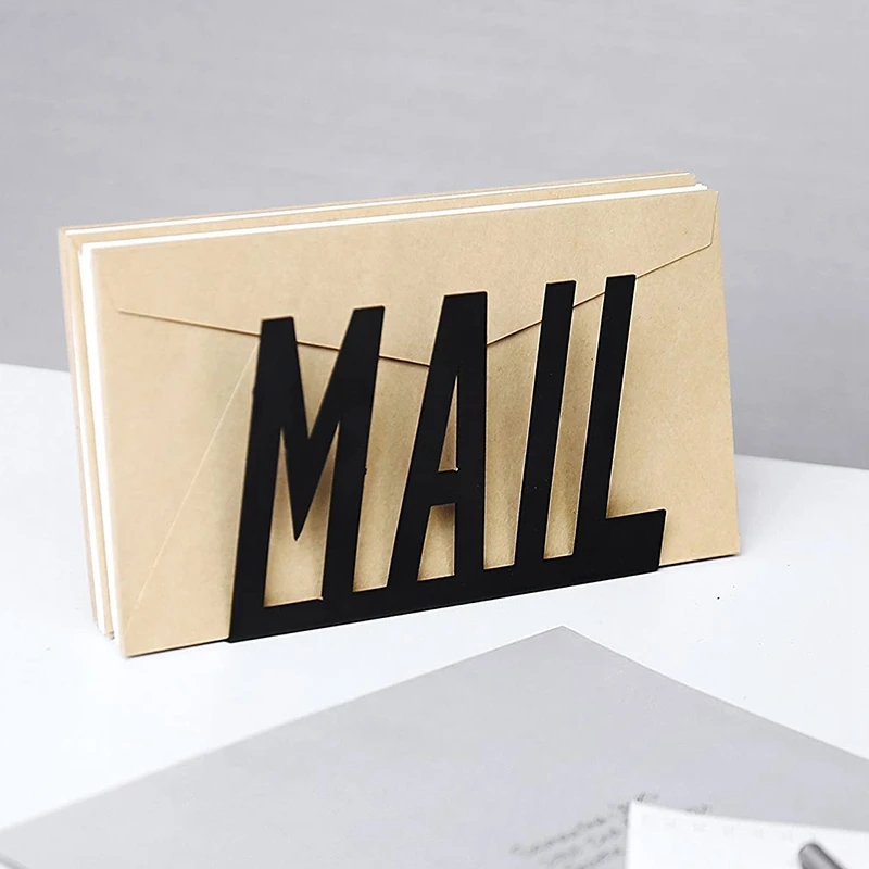 Pemegang Surat Guntingan Desktop Logam Hitam