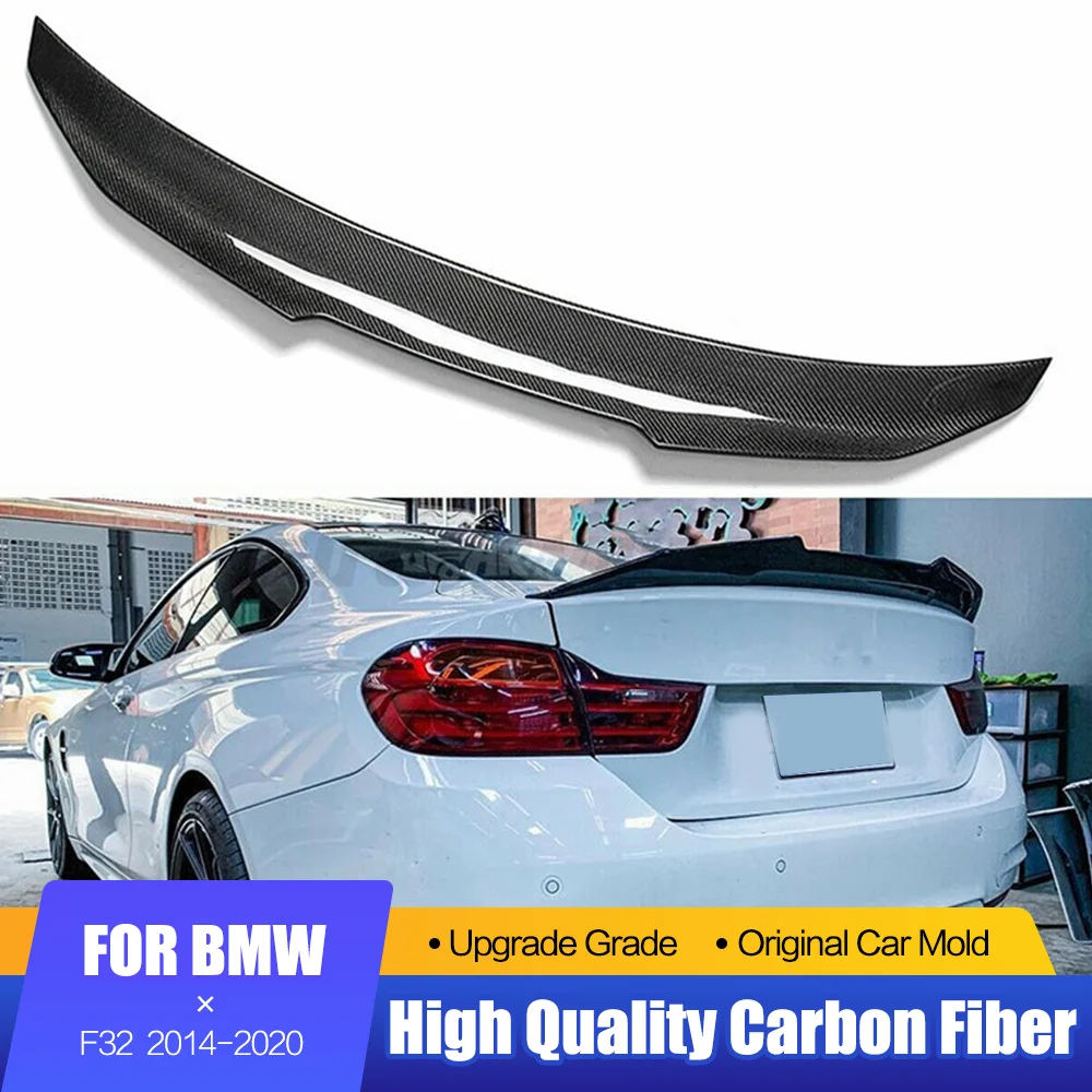 

PSM Style Carbon Fiber Rear Roof Spoiler Trunk Lip Wing For BMW F32 4 Series 2 Door Coupe F32 2014 2015 2016 - UP 420i 428i 430i