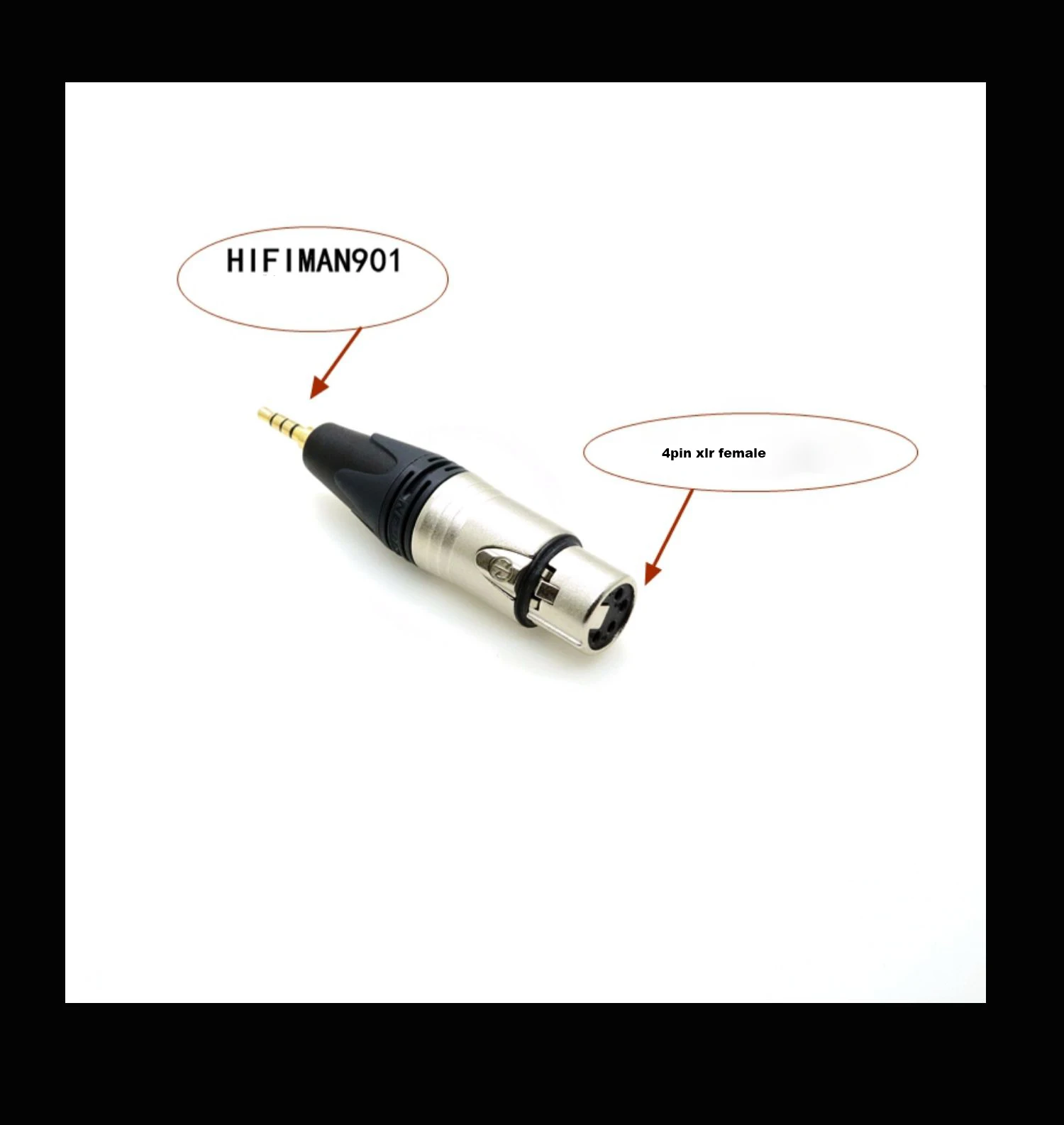 HIFI NEUTRIK 4ขา XLR ถึง4.4มม.3.5มม.2.5มม.Pentaconn อะแดปเตอร์ชายหญิง