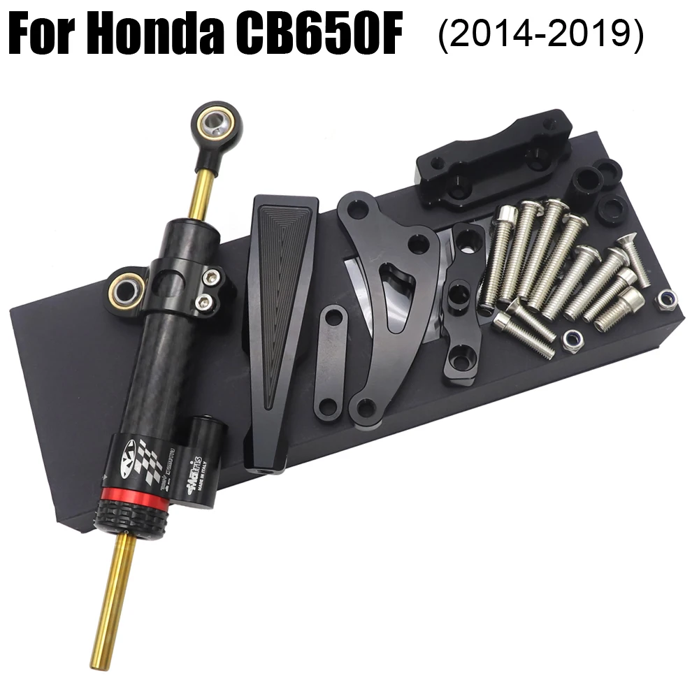 

CB650F Motorcycle Accessories Steering Stabilizer Damper Mounting Bracket Kit for Honda CB650F CB 650F 2014 - 2019 2018 2017