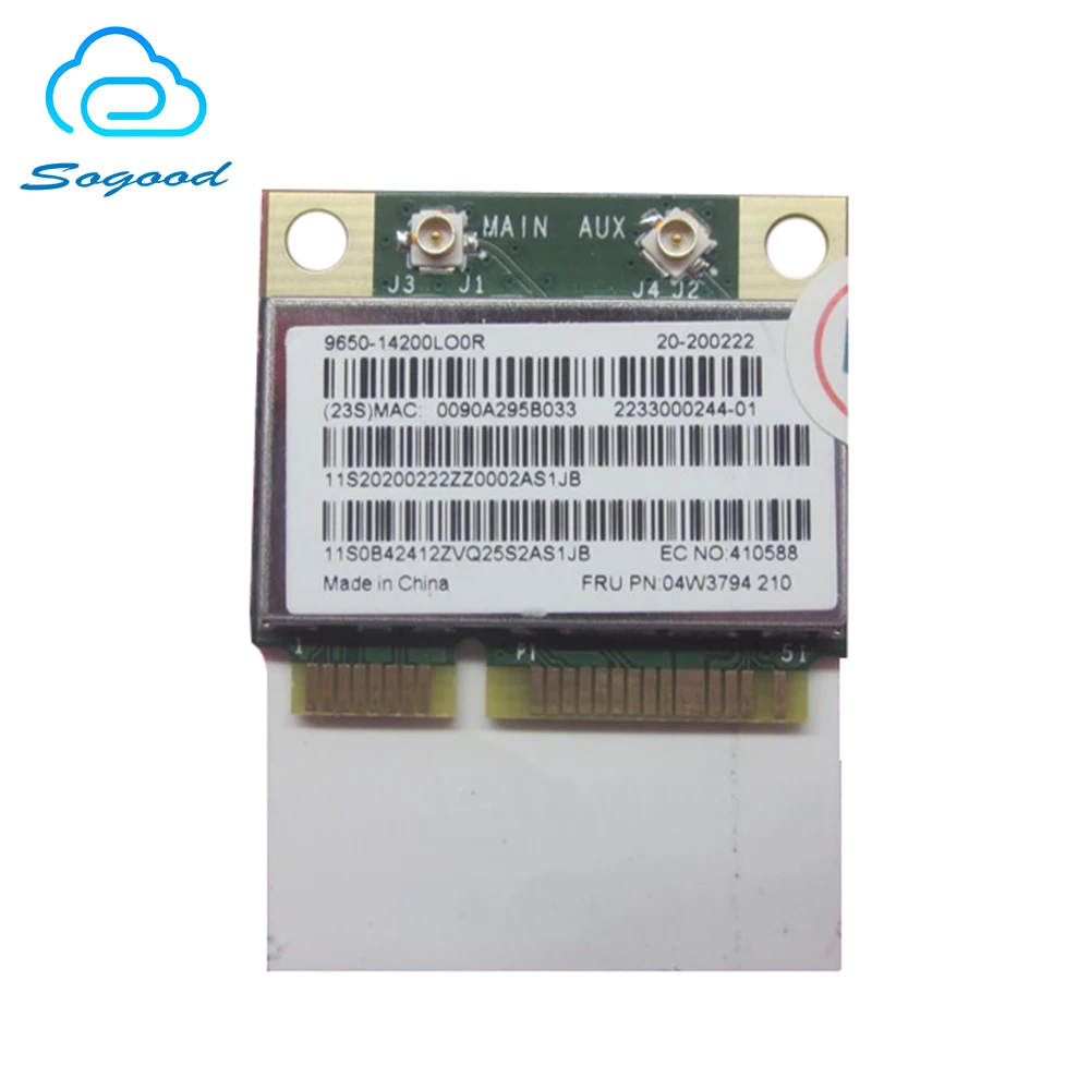 Broadcom BCM943142HM BT4.0 Wifi Wireless Network Card For Lenovo G400 G500 G405 G505 G410 G510 G700 G710 E431 X140E FRU 04W3794