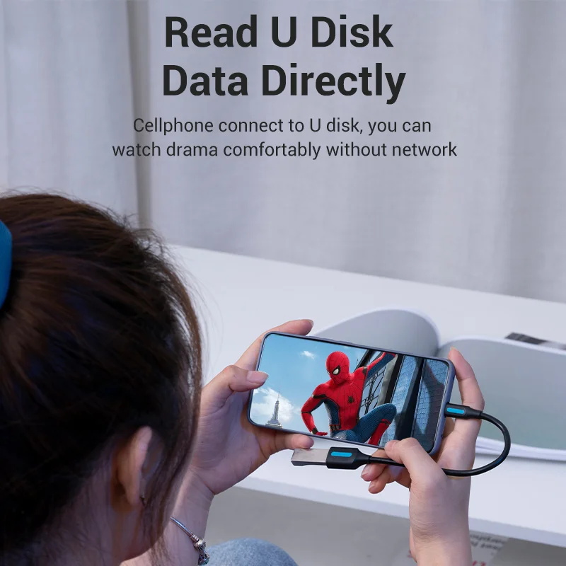 Vention OTG Adapter Micro USB to USB 2.0 Converter OTG Cable for Android Samsung Galaxy Xiaomi Tablet Pc to Flash Mouse Keyboard