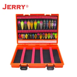 Jerry Ultralight Micro Area Trout Spoon Kit Spinners Baubles Glitters Fishing Lures Set Assortment Tackle Box