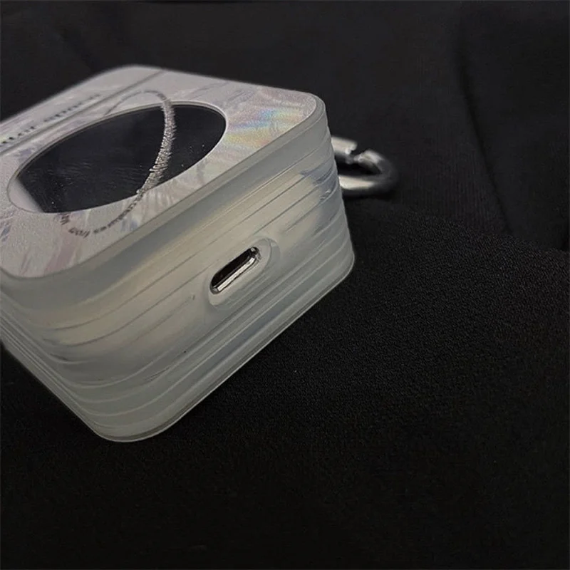 INS трендовый зеркальный чехол для наушников планета для Airpods 1 2, защитный мягкий чехол для наушников с брелоком для Airpods Pro, зарядное устройство