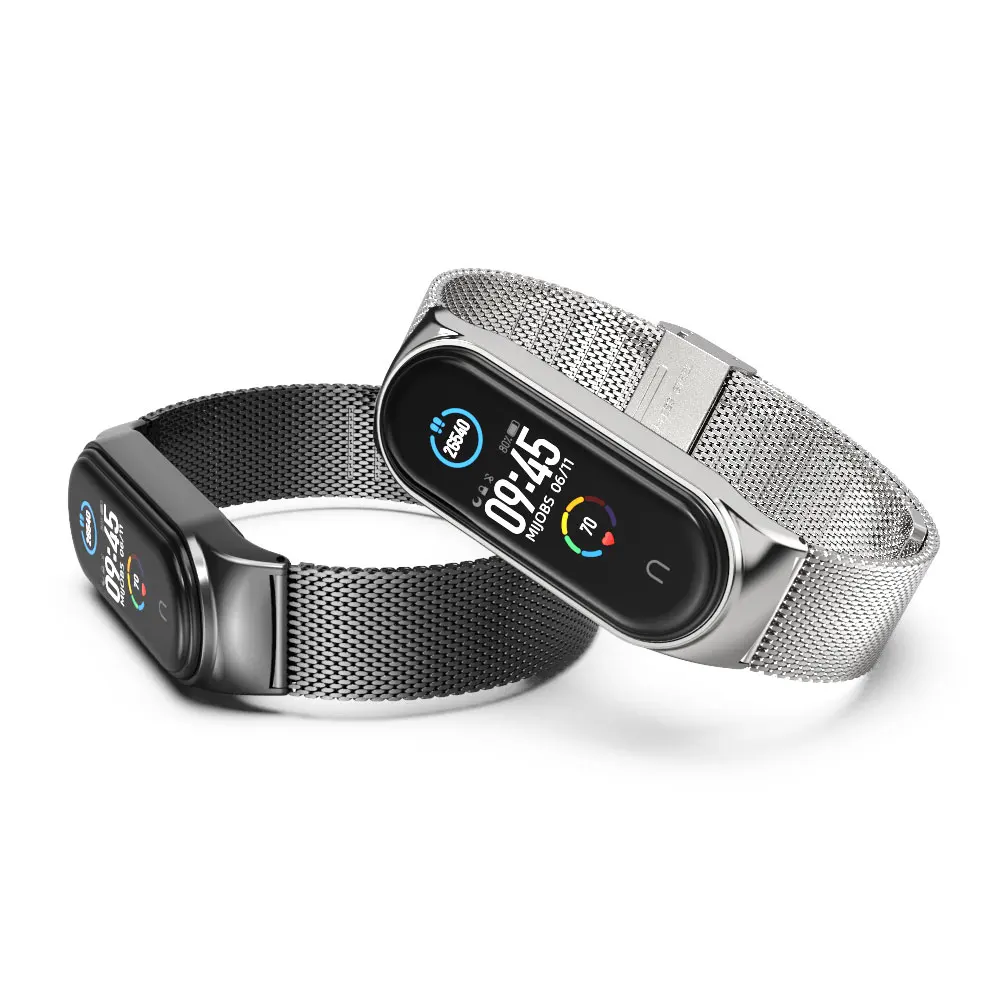 Strap For Mi Band 8 7 6 5 4 3 Metal Correa Bracelet for Mi band 9 Opaska Pulseira Wristband for Xiaomi My Bend 4 Global Version