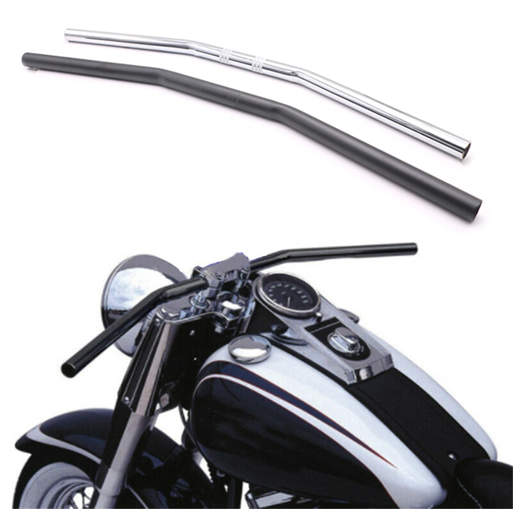 Motorbike Handlebar 25mm 1\'\' for XL883 XL1200 XL48 Vintage Motorcycle Chopper Bobber Cruiser Handle Bar Custom Steering Wheel