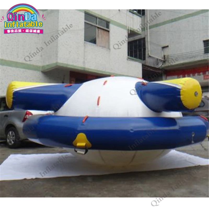 And Blue White Inflatable Floating Saturn With Free Air Pump,4 M Inflatable Saturn Roker For Adults