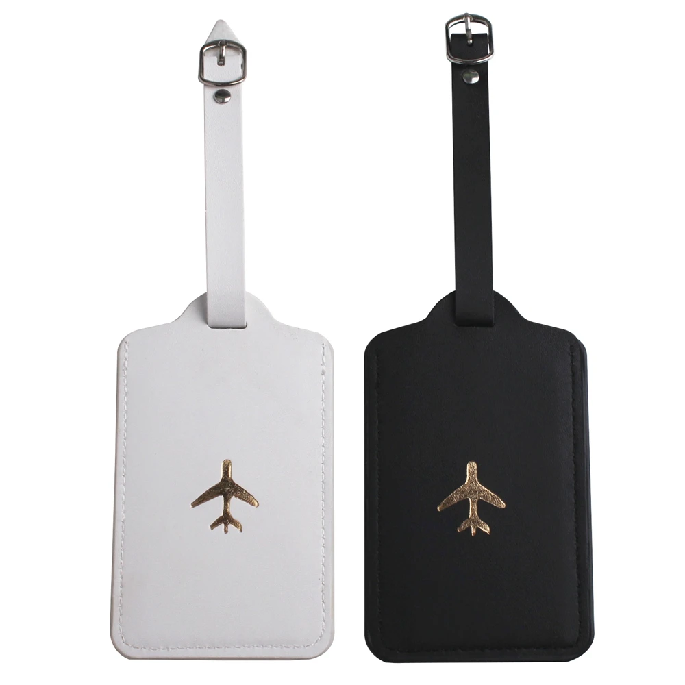 

ANKUCOO Leather Suitcase Luggage Tag Label Bag Pendant Handbag Portable Travel Accessories Name ID Address Tags AN23