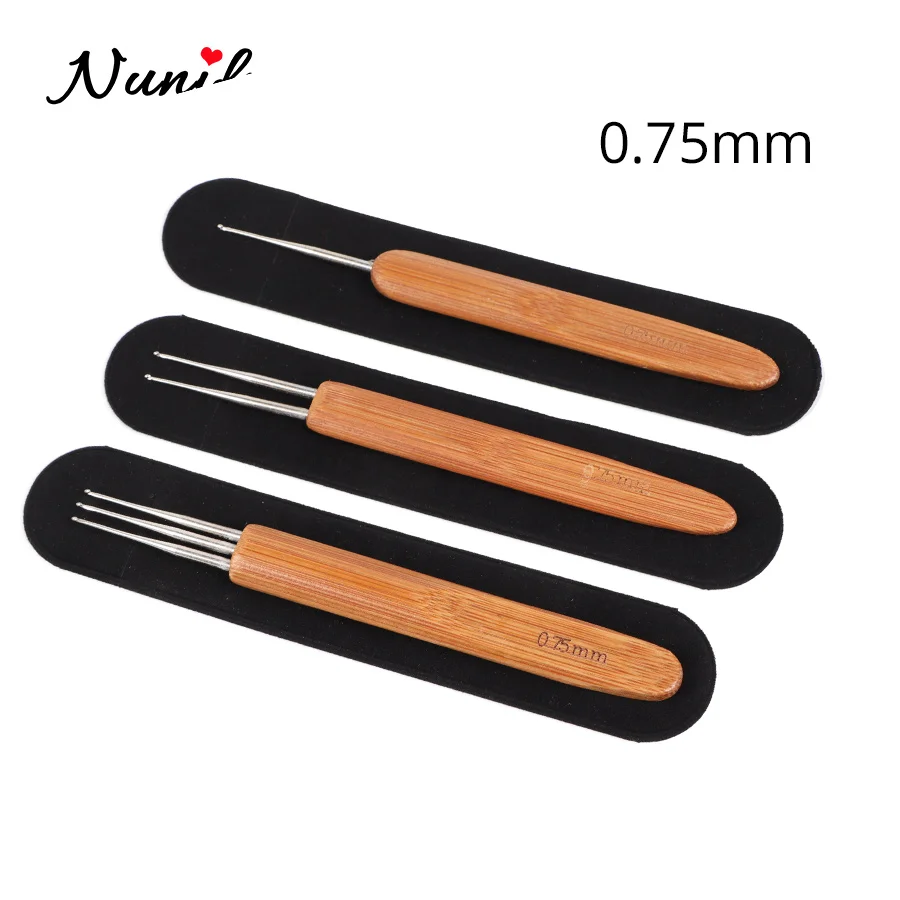 0.5Mm 0.75Mm Dreadlock Needle 1Pcs Crochet Hook For Dread Hair New Brand Quality Hook Needle For Crochet Braids