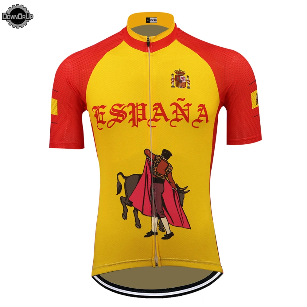 

Espana Cycling Jersey Mtb Jersey Spain Cycling Clothing Men Short Sleeve Bicycle Clothes