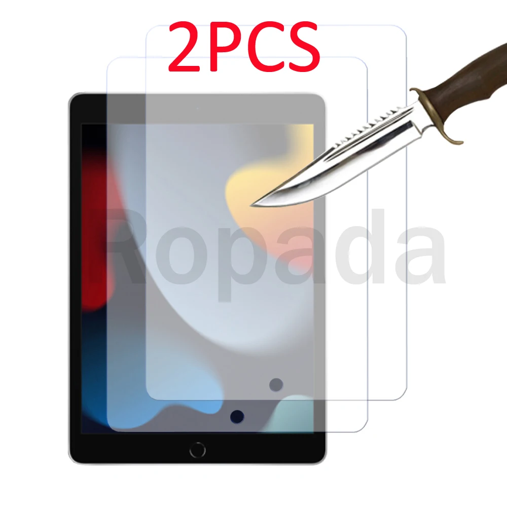 

2Packs Tempered Glass Screen Protector for iPad 9 9th generation 10.2-inch iPad9 2021 release protective film 9H 0.33mm