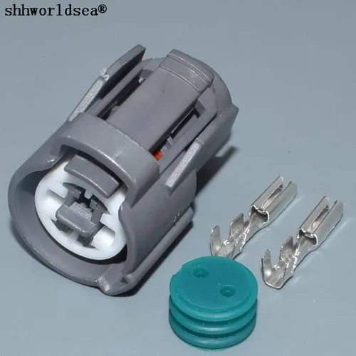 Shhworldsea-interruptor de presión de aceite automotriz hembra de 2 pines, conector del Sensor de refrigerante de golpe 6189-0156 para Honda Acura VTEC