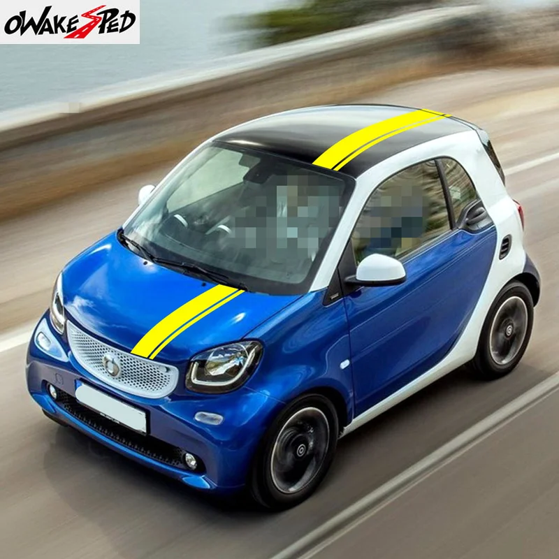 

For Mercedes Benz Smart Fortwo EQ Cabrio Forfour Preis W453 W451 Auto Accessories Car Hood Engine Cover Stickers and Decals