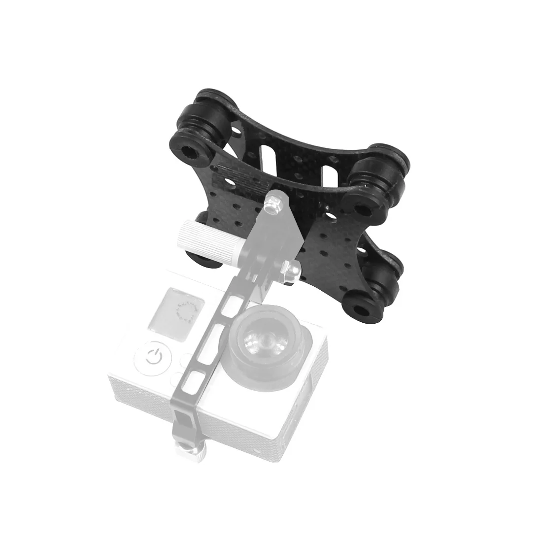 FPV-Kohlefaser-Antivibrationsplatte und Gummibälle für Phantom 1 2 Gimbal Mount Quadcopter für Gopro Hero 2 3 PTZ – Detail 5