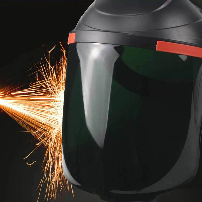 Adjustable Clear Face Visor Shield Cover Safety Workwear Eye Protection Grinding Resistant High Low Temperature For Welding