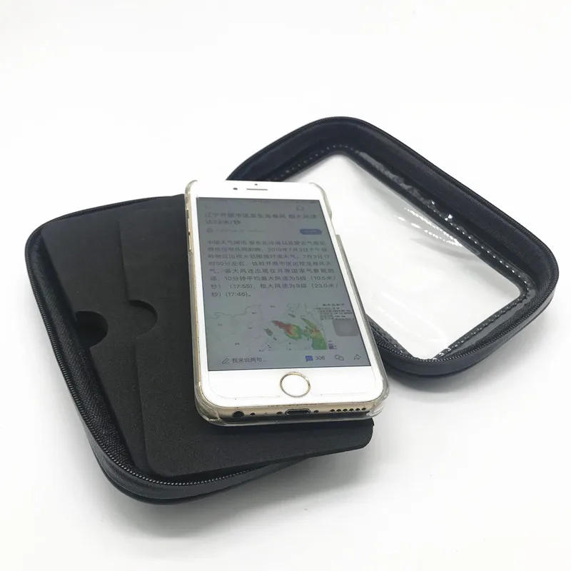 Водонепроницаемый чехол на молнии с 1-дюймовым шаром и отверстием для смартфонов и GPS