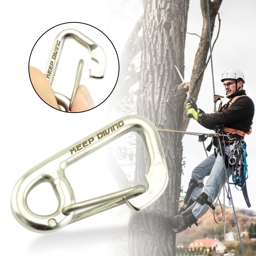 316 Stainless Steel Simple Hook Safety Diving Buckle Diving Durable Clip Hook Bolt Snap Scuba Diving Buckle Kayak Accessories