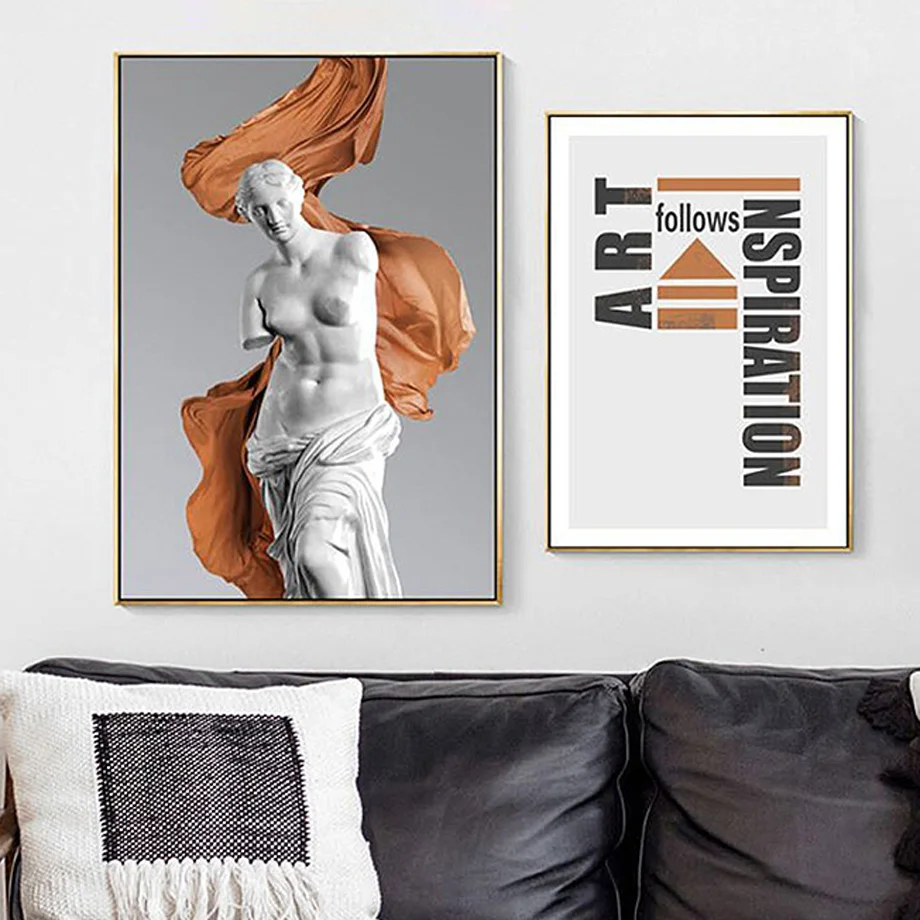 Abstract Line Body Venus Plaster Quotes Wall Art Canvas Painting Nordic Posters And Prints Wall Pictures For Living Room Decor