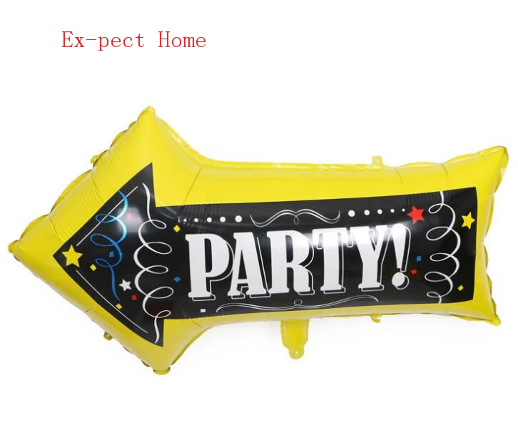 400pcs 82*50cm arrow shaped foil balloons party direction signs welcome sign birthday party decorations