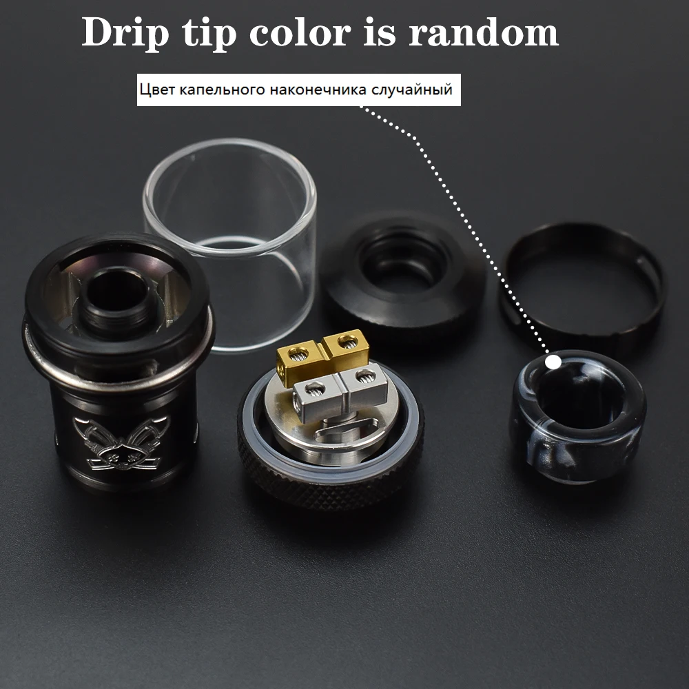 أرنب ميت تانك بخاخ RTA 4.5 مللي قدرة 25 مللي متر قطر 316SS لفائف واحدة أو لفائف مزدوجة rebuild able 510 E-السجائر المرذاذ خزان