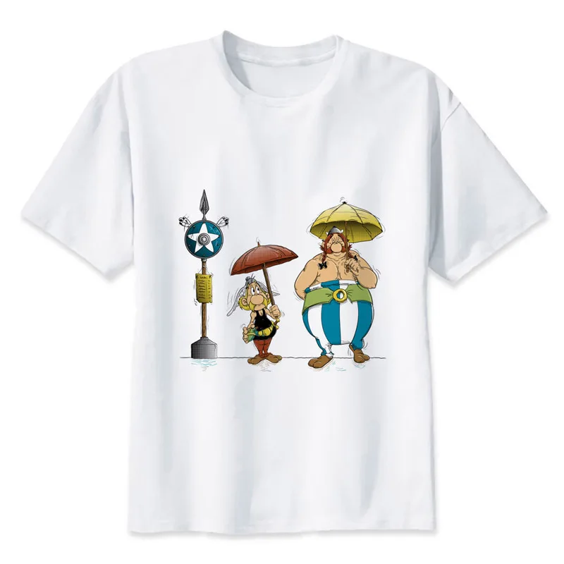 asterix and obelix T-Shirts Men Personalized Custom Tee  Summer Short Sleeve Fitness T shirt MRR154