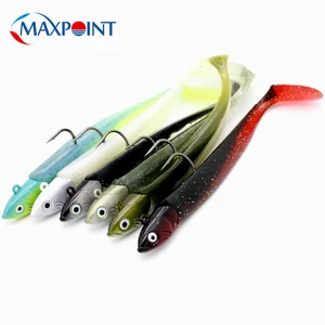 Sayori Fishing Lures Set, Swing Tail, Kayak Soft Lures, Coastal Fishing Baits, Flexible Vinyle Baits, 20g Jig Head, 11cm, 20g 12 Main Sales Vinyl Breed Fishing - №3