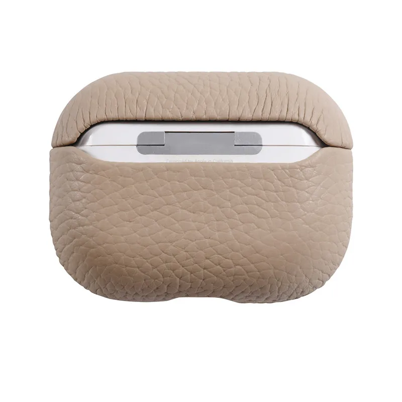 Cover per Airpods 3 Luxury Genuine Leather Lychee Grain Airpods Pro 2 1 accessori per la protezione degli auricolari per Apple Airpods 3 custodie