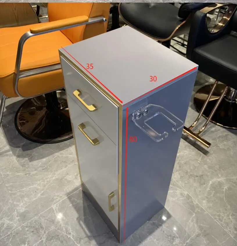 Barber shop tool cabinet trolley salon beauty salon special drawer type mobile tool cabinet with cabinet