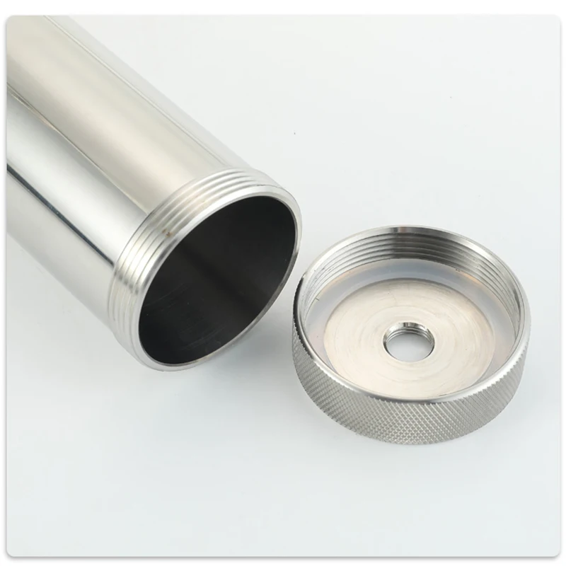 Industrial 304 stainless steel dispensing rubber cylinder  high pressure and high temperature metal  cylinder Large  syringe