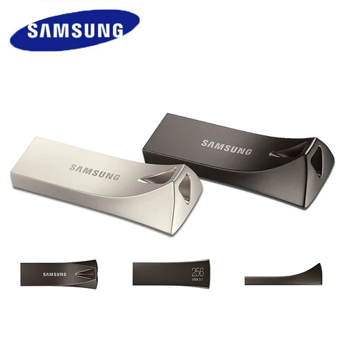 Imagen 2 del producto SAMSUNG USB Flash Drive 64GB 128GB 256GB USB 3.1 Metal Pen Drive Memory Stick Dispositivo de almacenamiento U Disk Velocidad de lectura de hasta 400 MB/s