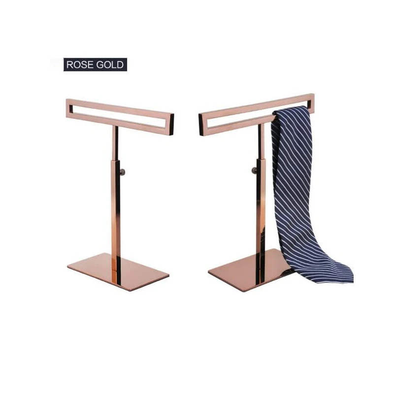 

Tie Display Stand for Men and Women, Stainless Steel, Silk Scarves Holder, Adjustable Necktie, Wig Rack, Free Shipping, 2PCs